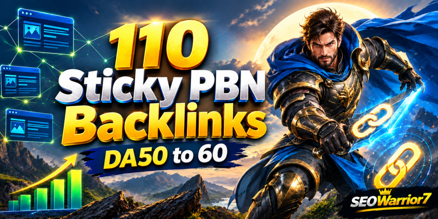 110 Sticky PBN Backlinks DA 50-60 | Manual SEO - Premium High Authority Backlinks