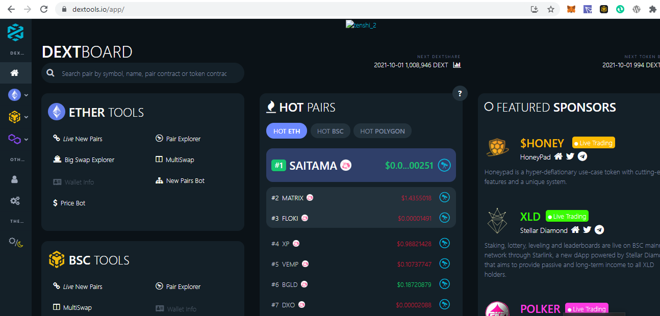 I will do dextool, pinksale and coinmarketcap trending