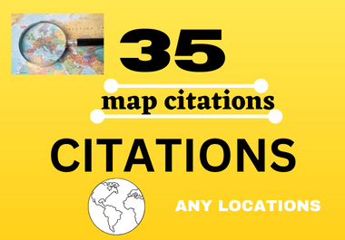 I will build 35, 150 map citations for google local page and website business listing