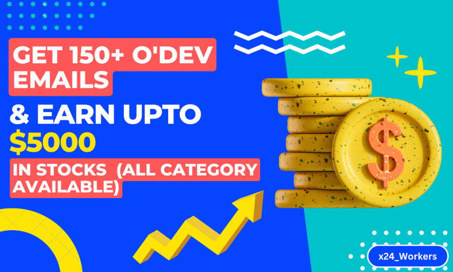Get 150+ O'Dev Emails And You Can Earn $5000+