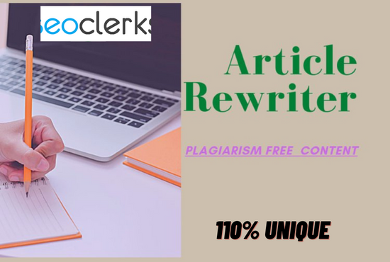 I will spin your articles, blogs into unique contents