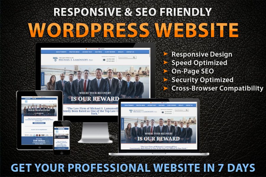 I will design modern, responsive wordpress website design