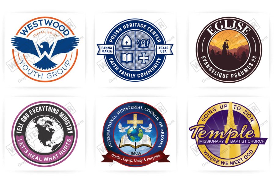 I will design 2 modern and unique church logo design