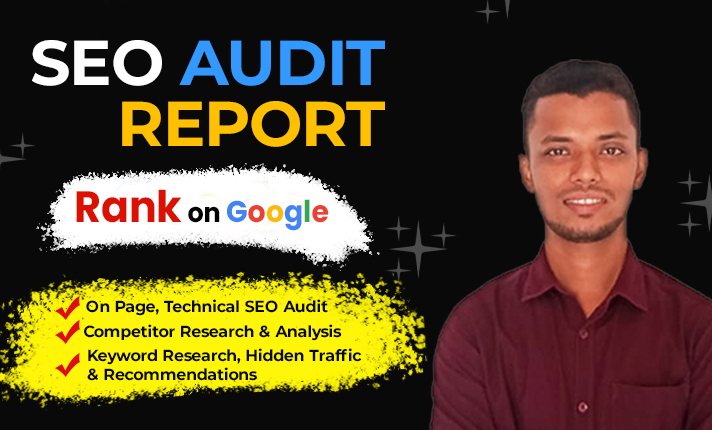 I will do website SEO audit report, keyword research, and competitor analysis.