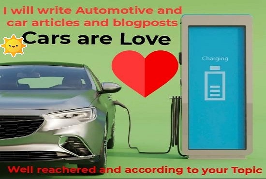 I will write an amazing automotive, cars articles, and quality auto blog post