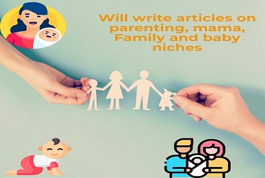 I will write amazing content about baby care, child growth, and parenting with quality