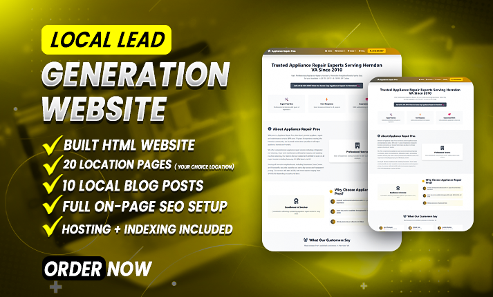 Local Lead Generation Website | Local City Site