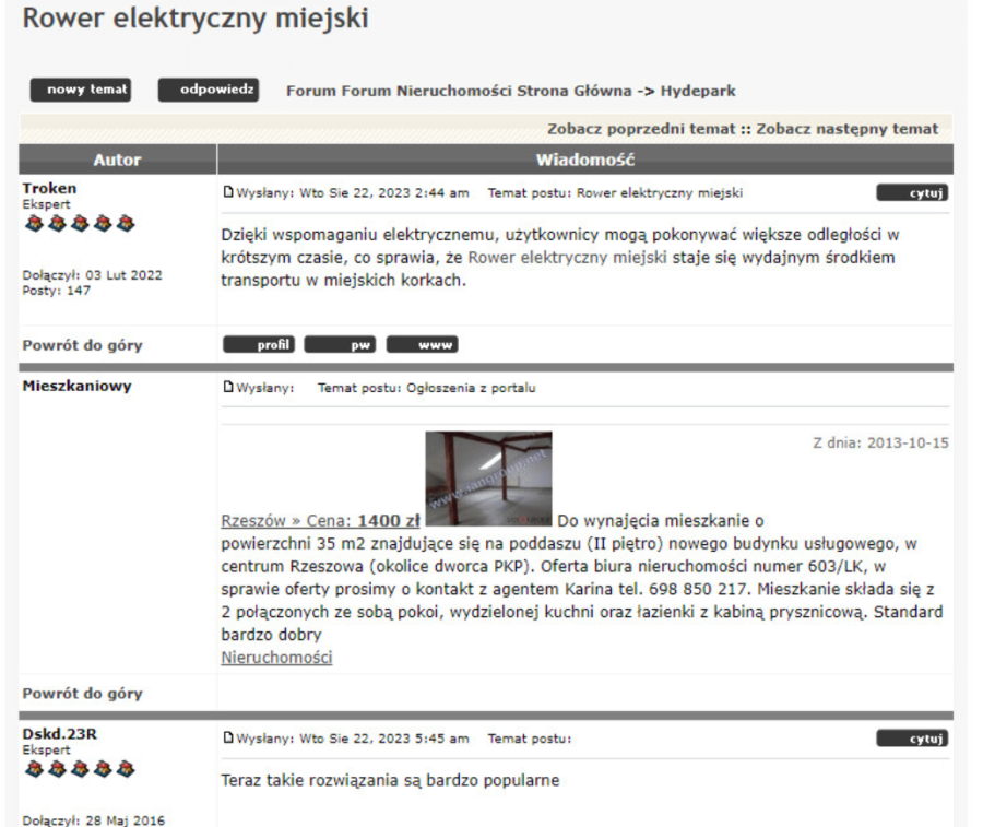50 manual backlinks on polish discussion forums POLISH SEO
