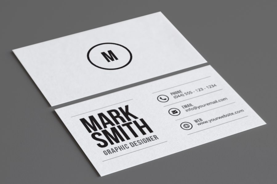 I will do minimalist business card or modern business card design