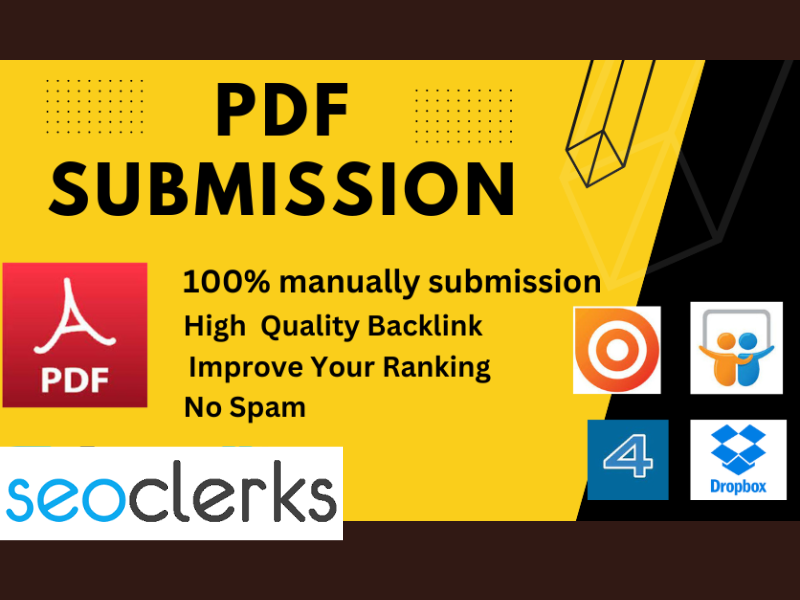  I will submit PDF/Article submission to high authority doc sharing site 