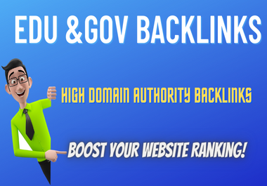 I will Create 30 High Domains Authority gov and edu Backlinks for Google Ranking 