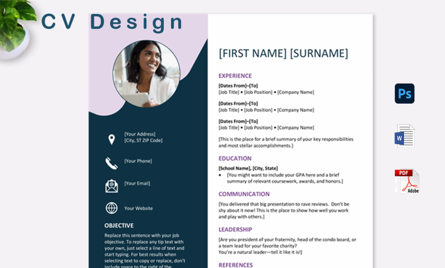 I will make professional cv design or resume design