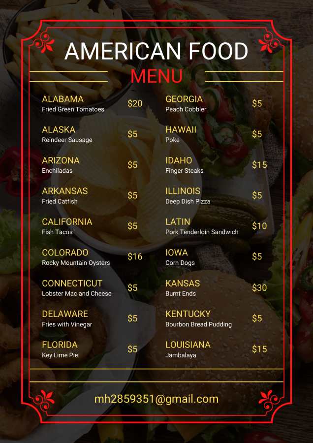 I will provide professional menu design for restaurants