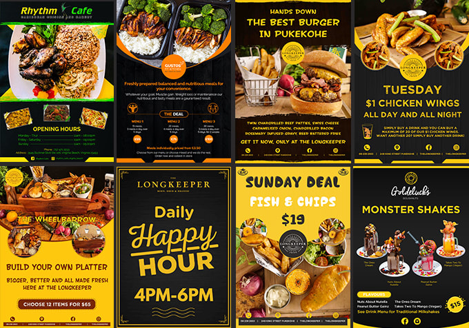 I will provide professional menu design for restaurants