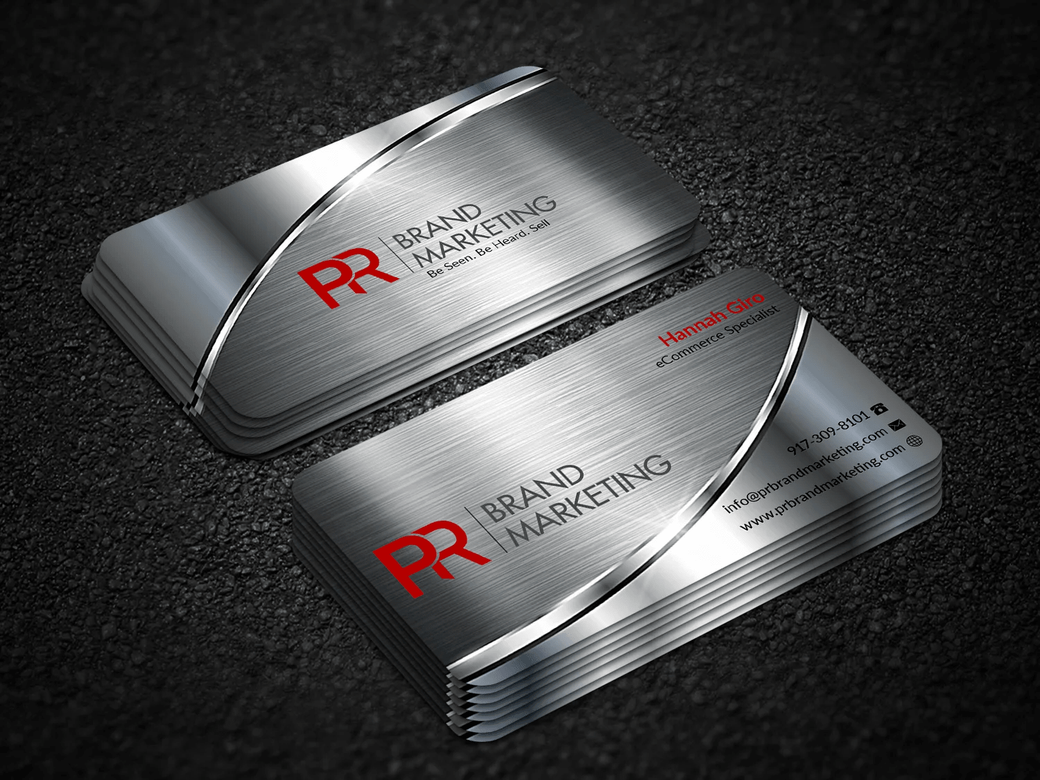 I will create a luxury business card for your business