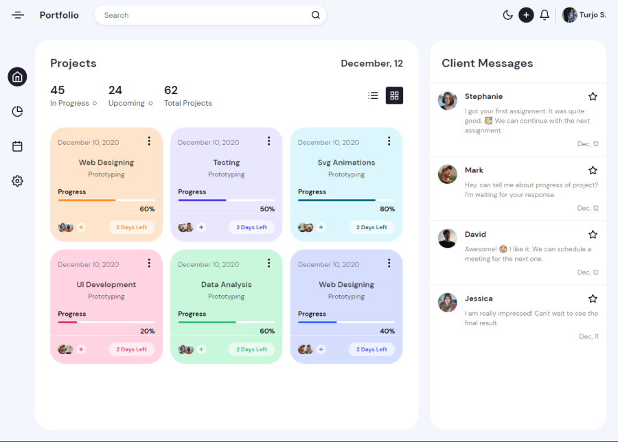 I will create Responsive Admin Dashboard