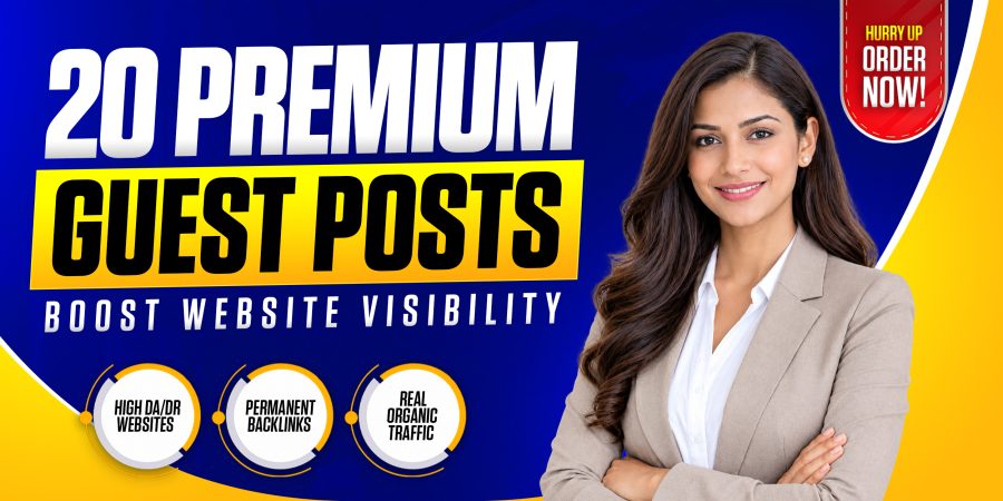 20 Premium Guest Posts on High DA DR Websites with Real Organic Traffic