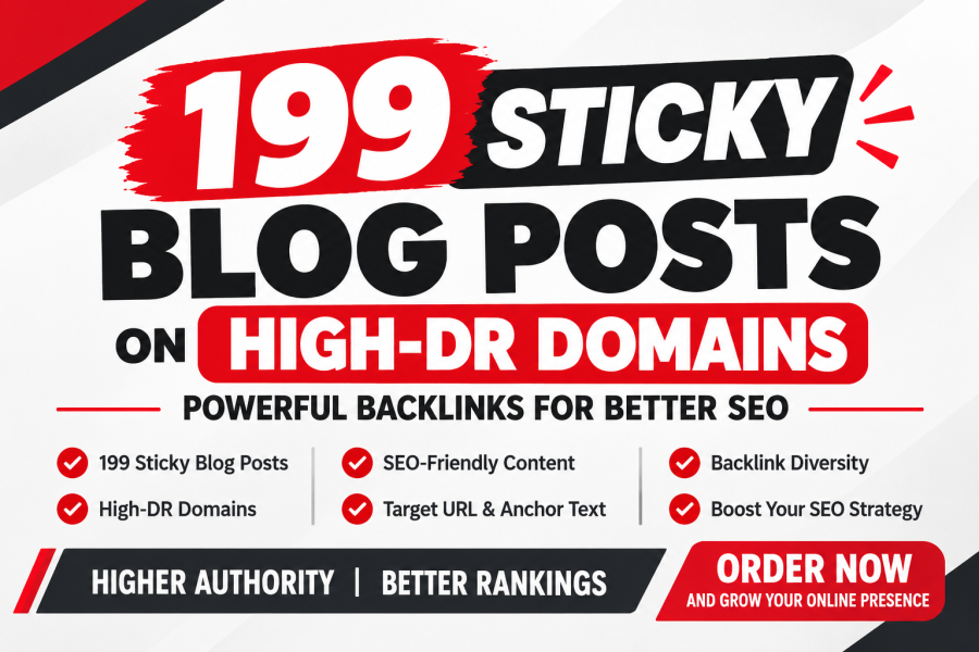 Get 199 Sticky Blog Posts on High-DR Authority Domains