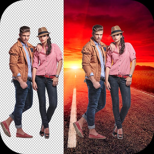 Remove the background from photo or logo