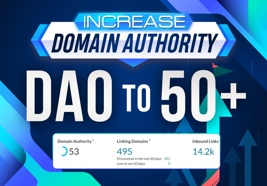 Guaranteed Increase Your Domain Authority MOZ DA 30 Plus White Hat SEO Method