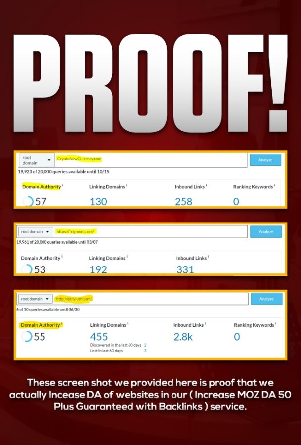 Guaranteed Increase Your Domain Authority MOZ DA 30 Plus White Hat SEO Method