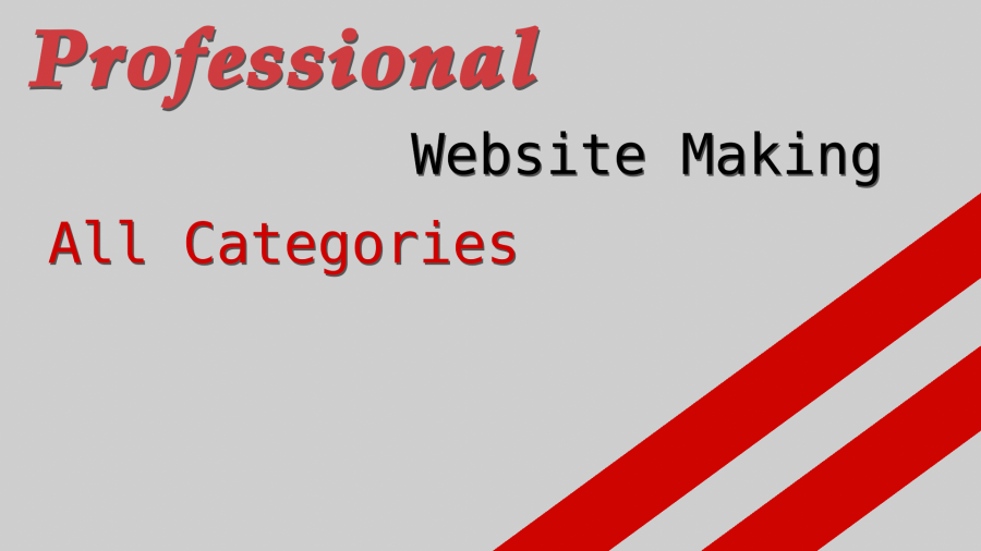Professional Website Making (All Categories) / High Quality