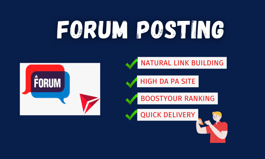 I will Provide 60 FORUM posting backlinks on high quality websites