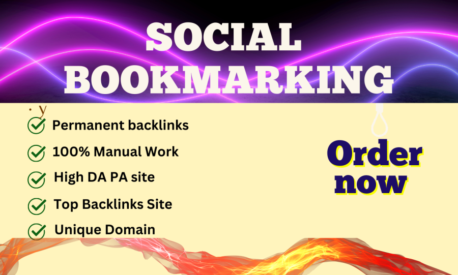 I will create 60 manual high-quality social bookmarking backlinks 
