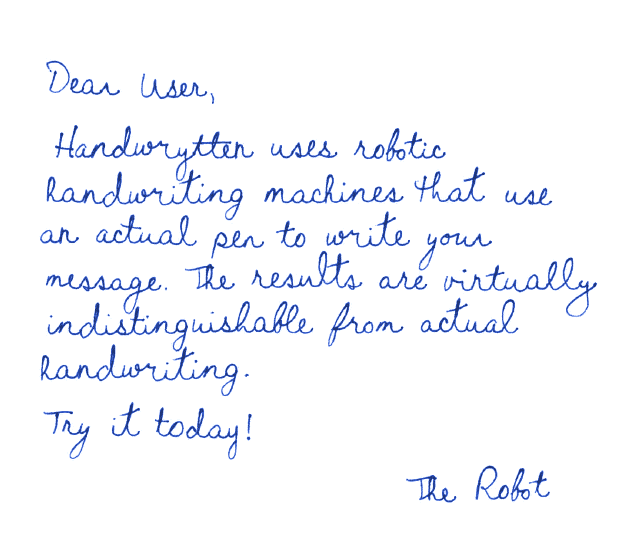 I will write anything for you in my beautiful handwriting