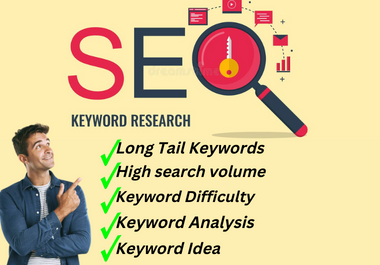  I will provide greatest keyword research for your website