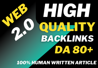 I will do 20 hq web 2.0 dofollow backlinks for google rankings 