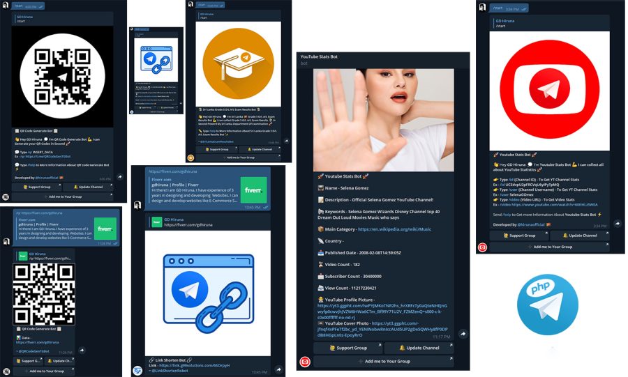 I will make your custom telegram bot using python and PHP