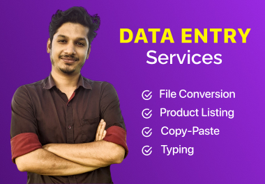 Accurate data entry & virtual assistance service 