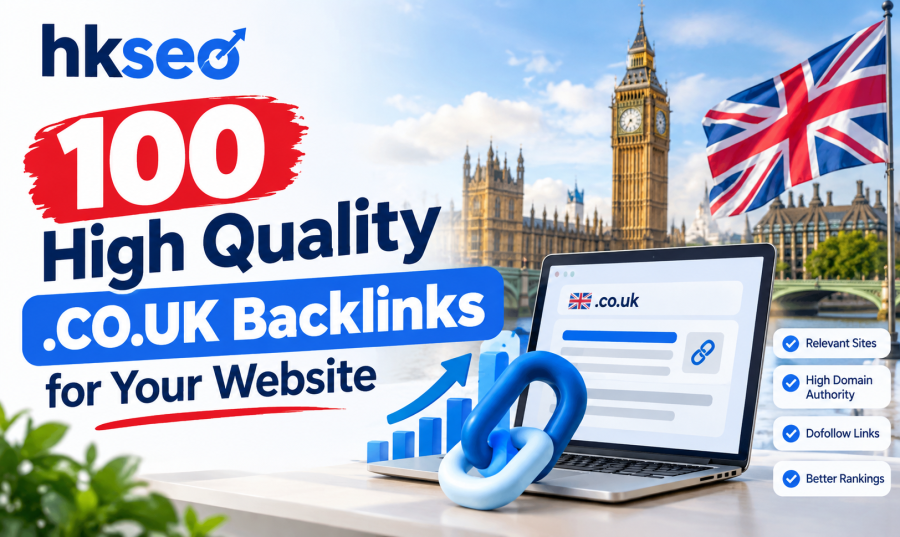 I Will Build 100 High Quality .CO.UK Backlinks for UK SEO & Google Rankings