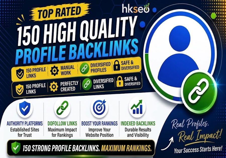 I Will Create 150 High Quality Dofollow Profile Backlinks Authority SEO Links