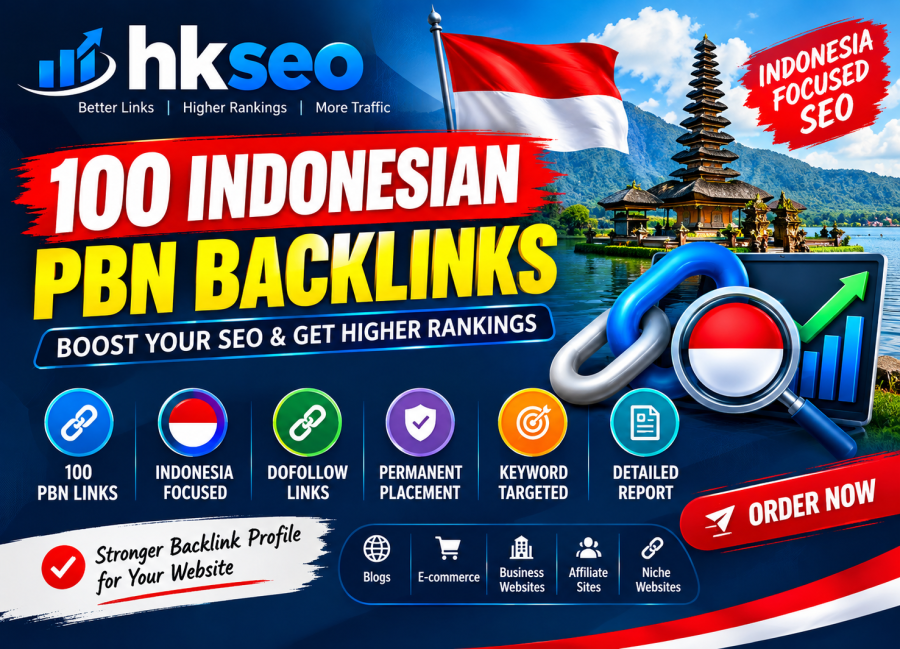 I Will Build 100 Indonesian PBN Backlinks for SEO & Google Ranking