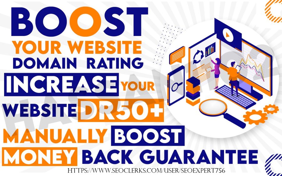 I will Create Domain Rating, Ahrefs DR 50 Plus With High Quality SEO Backlinks