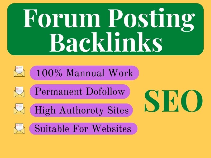  I will provide 60 forum backlinks fully manual method