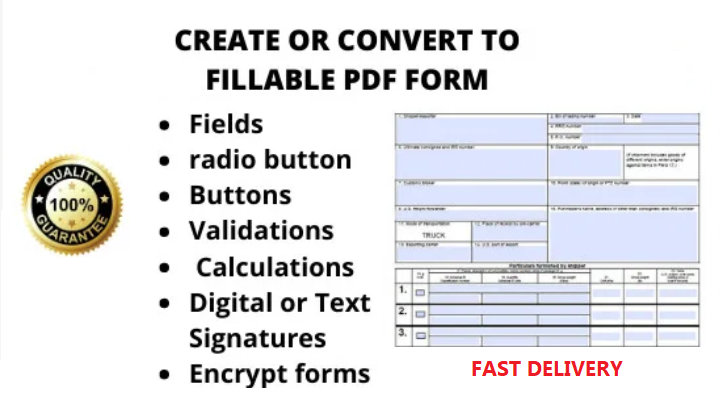 I will create, design, edit Microsoft MS word document and Fillable PDF