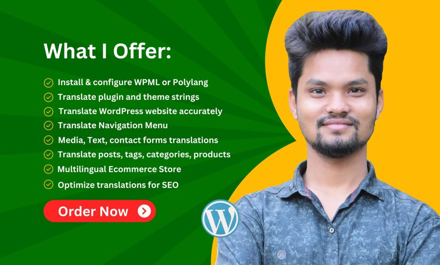 I will translate your wordpress website into any language using polylang or wpml