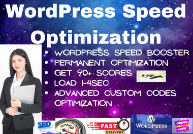 I will increase WordPress website speed optimization with gtmetrix , google page speed