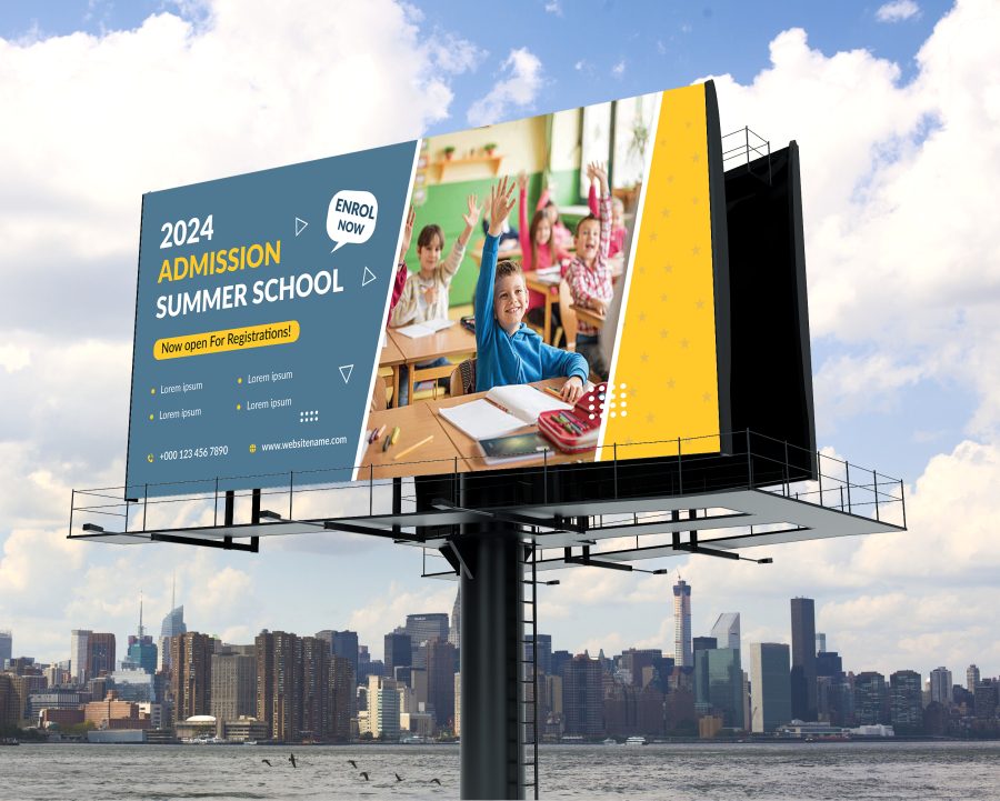 I will do roll up, pull up, event, retractable banner, billboard design with ads, flyer