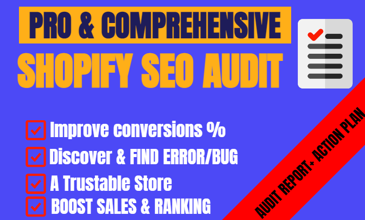 I will professionally review,provide a detailed shopify audit report to boost sales