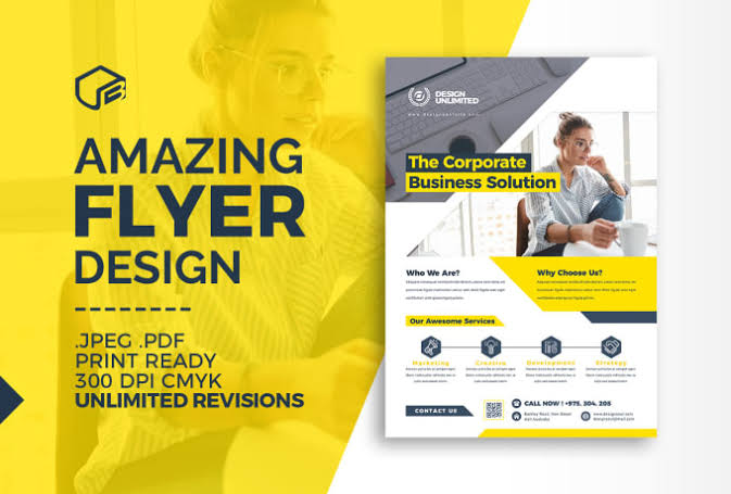 Design flyer, brochure, banner and poster for your business or event 