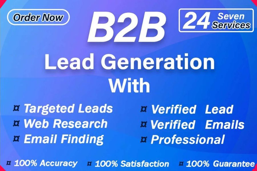 I will do b2b lead generations for any business