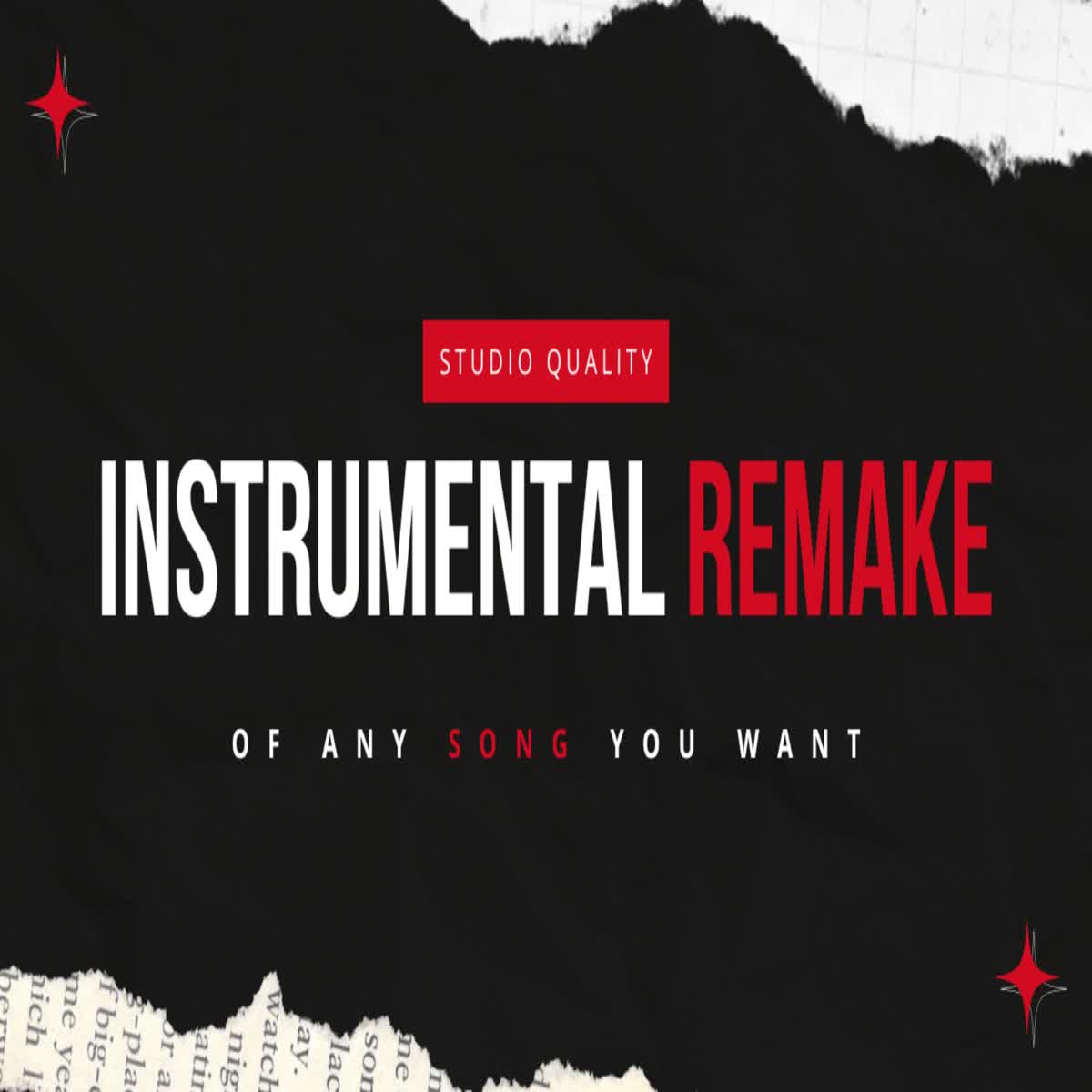 Create or Remake HQ Studio Instrumental Of Any Song You Want