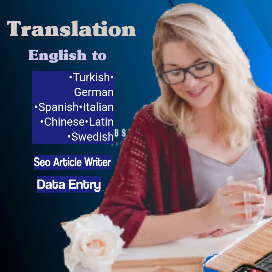 I'll provide my skills like SEO Article, Content Writer, Data entry And Translator