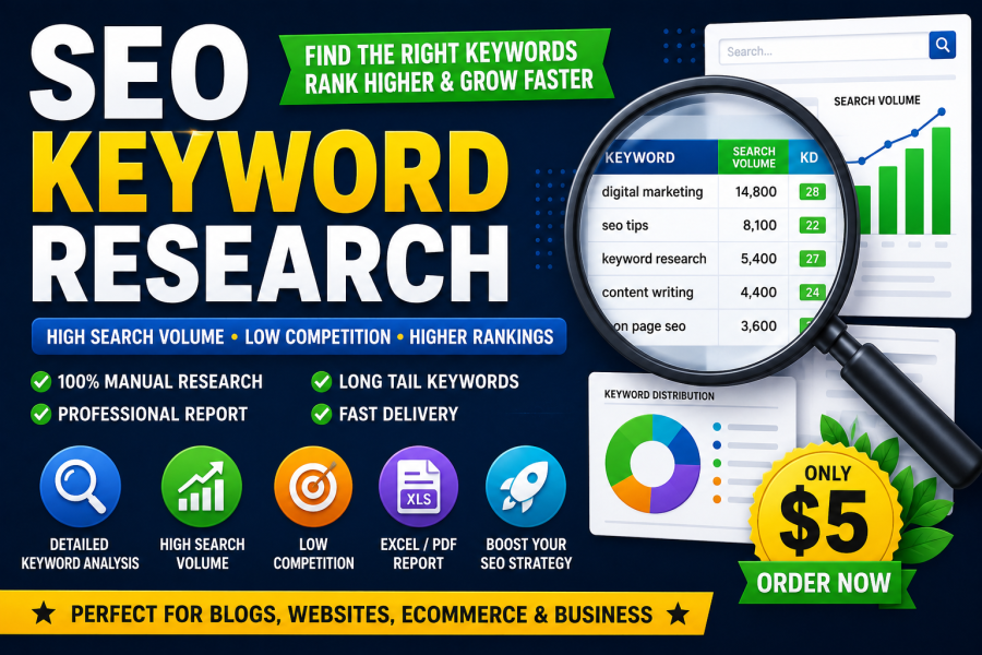 I Will Do Professional SEO Keyword Research for Your Website or Blog