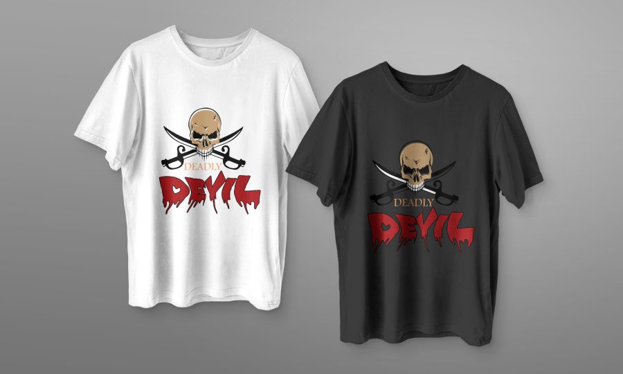 I will create custom minimalistic typography t shirt design