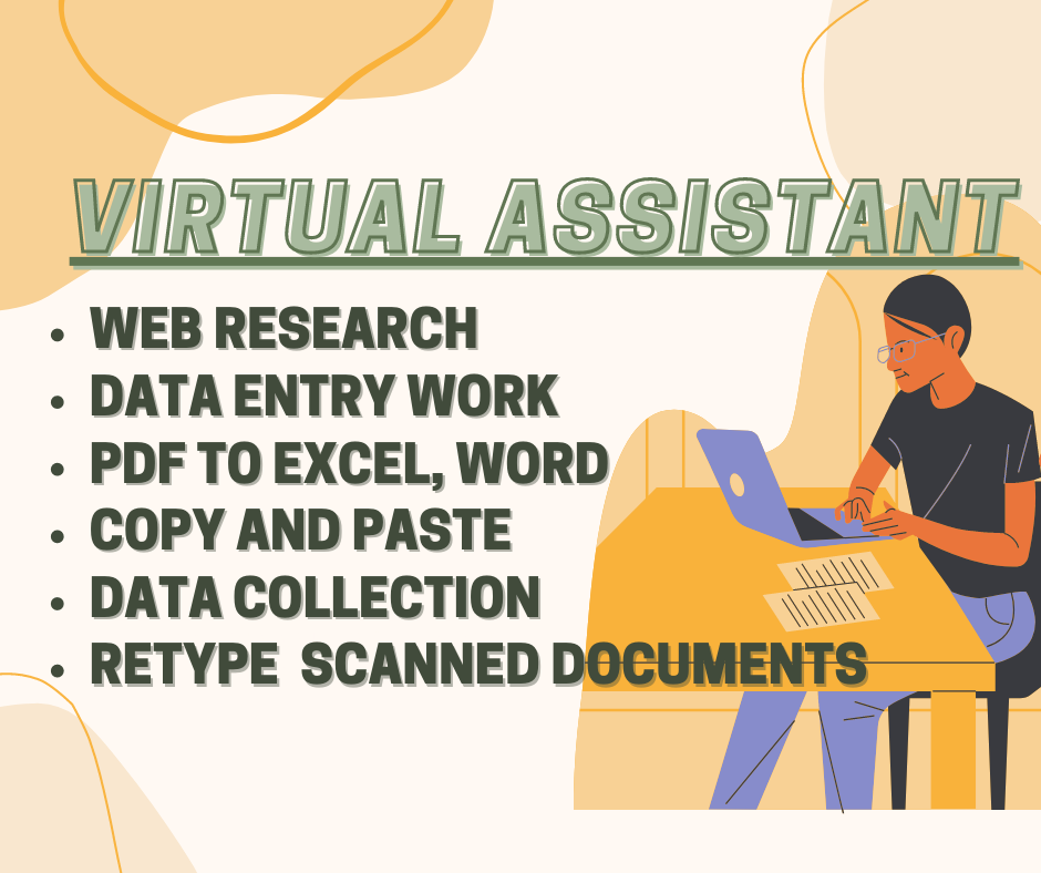 I will do data entry, copy paste, web research and excel data entry